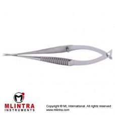 Mini-Vannas Scissors Sharp pointed tips,7mm from pivot to tip cutting edge 3mm,7.5cm
